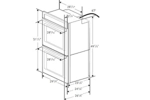 Samsung Nv51t Double Oven 30"Ele Wall