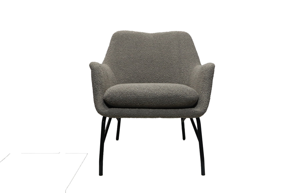 Accent Chair Boucle Lt Grey