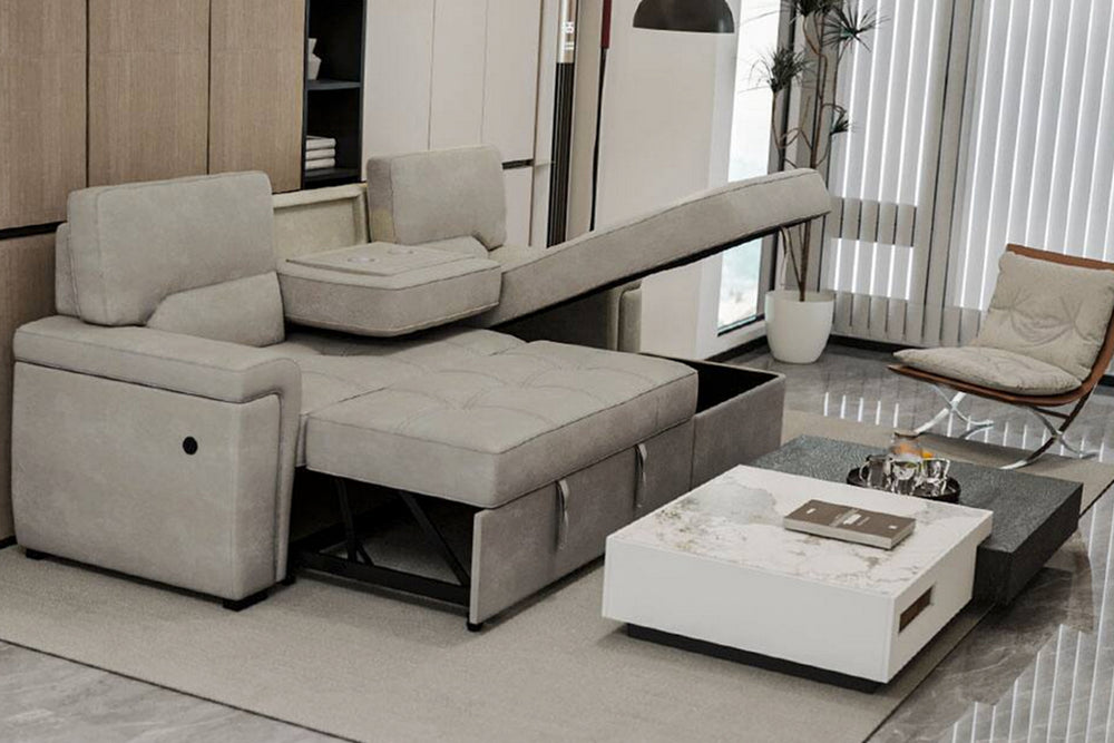 Derrick Lhf Loveseat/Rhf Chaise W/Strg