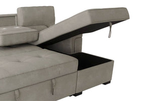 Derrick Lhf Loveseat/Rhf Chaise W/Strg
