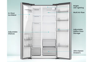 Hisense P5 Nevera 29.1' Side by Side I/M Inv