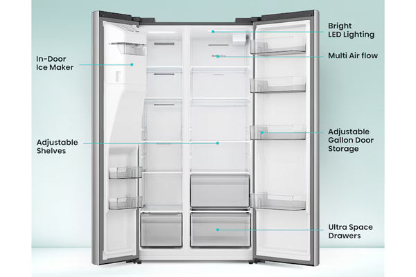 Hisense P5 Nevera 29.1' Side by Side I/M Inv