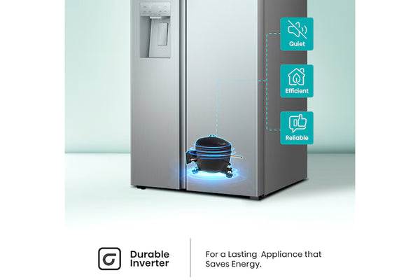 Hisense P5 Nevera 29.1' Side by Side I/M Inv