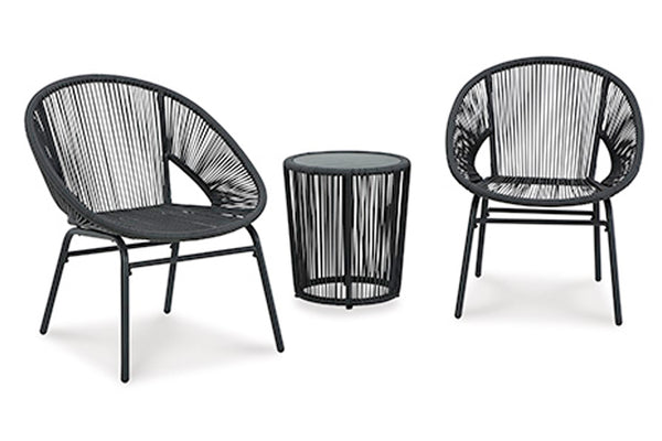 Outdoor Chair W/Table (3/CN)