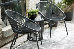 Outdoor Chair W/Table (3/CN)
