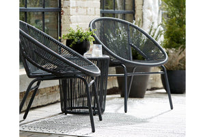 Outdoor Chair W/Table (3/CN)