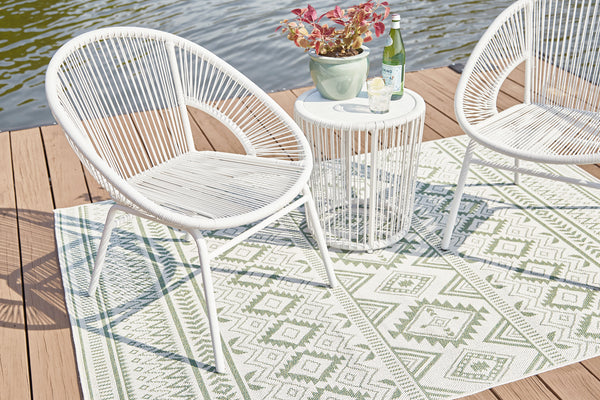 Outdoor Chair W/Table (3/CN)