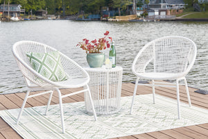 Outdoor Chair W/Table (3/CN)