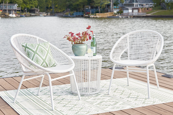 Outdoor Chair W/Table (3/CN)