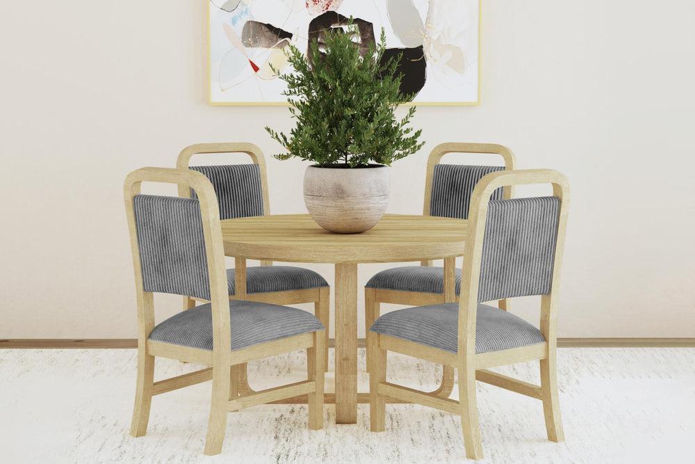Ridgemont Dining Table Round/4Chairs Set