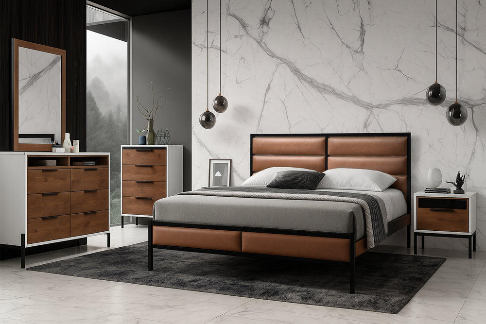 BRZ1037 Tyrion Bed/Dres/Mir/Nsndt Set