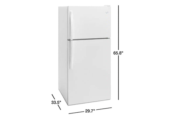 Whirlpool Refrigerator 18.2' Top Mount Smooth