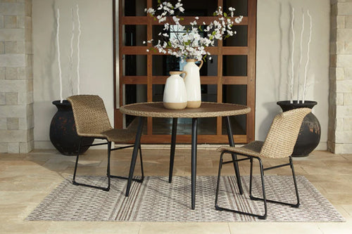 Ashley Amaris Outdoor Round Table/Chairs Set