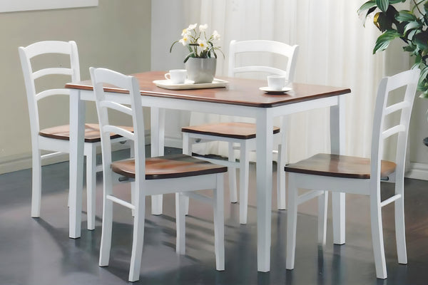 Piamont Mesa de Comedor con 4 Sillas