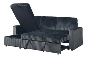 Fancy Sofa Chaise Sleeper W/Storage