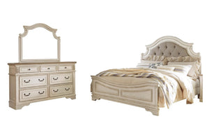 Realyn Bed/Dresser/Mirror Set