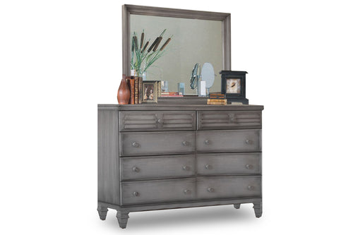 Sleigh Dresser/Mirror Set
