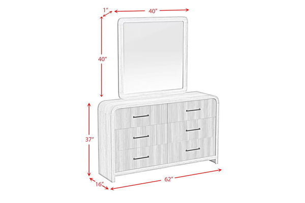 Ridgemont Gavetero con Espejo