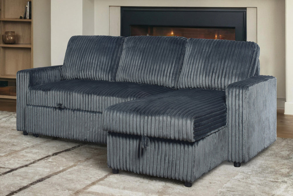 Fancy Sofa Chaise Sleeper W/Storage