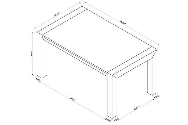 Andrea Mesa de Comedor Rectangular