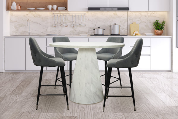 Bellini Mesa de Comedor Redonda con 4 Sillas