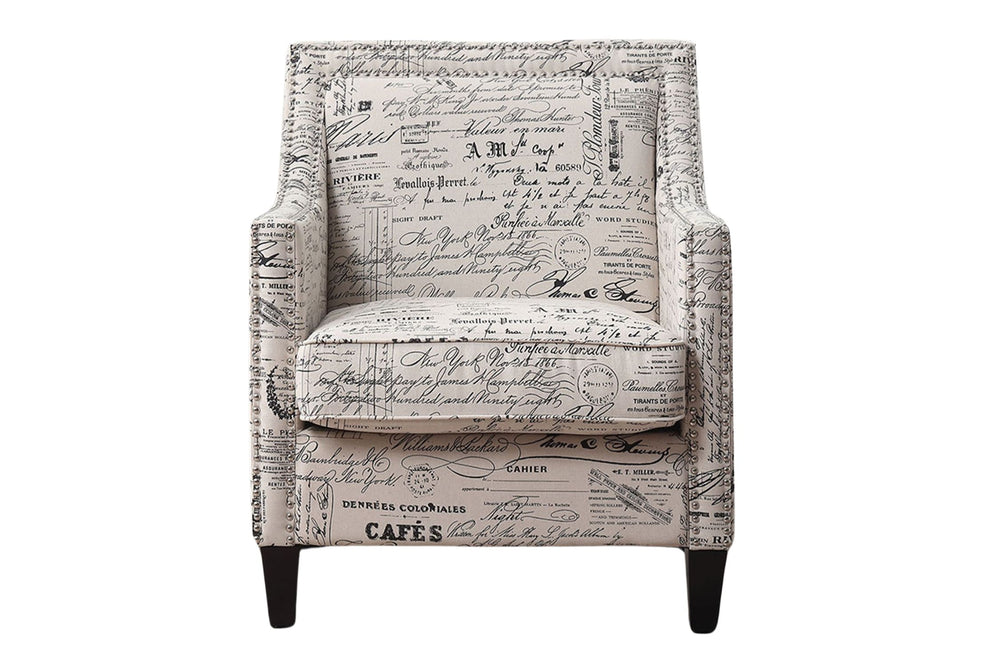 Erica Accent Chair W/Chrome