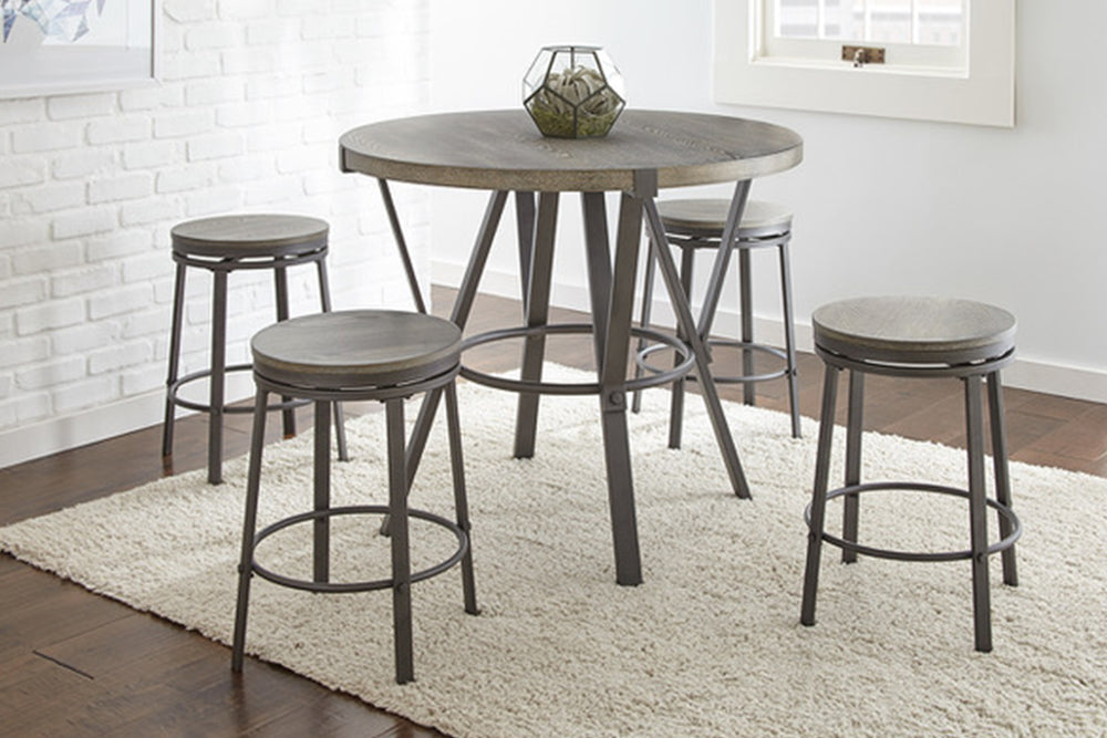 Portland Cntr Dining Table/4 Stools Set