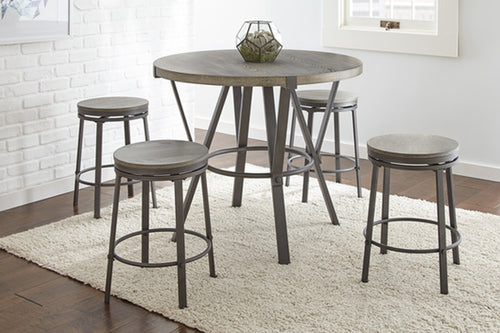 Portland Mesa de Comedor con 4 Taburetes