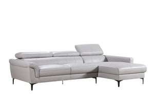 Sx6882 Leather Match Sectional Sofa