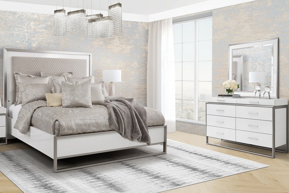 Marquee Bed/Dresser/Mirror Set