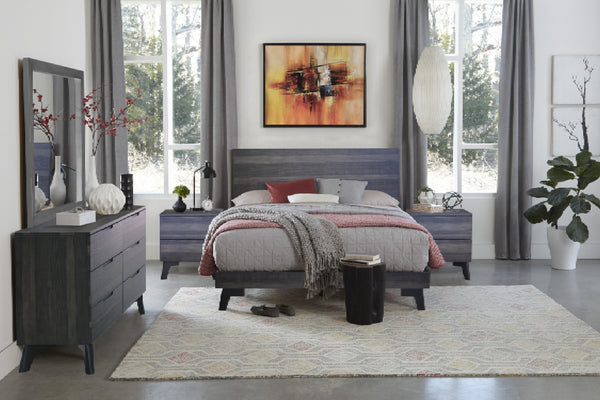 Mcentury Bed/Dr/Mr/Ns Set