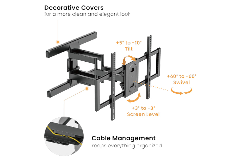 Wall Mount 37"-86" Full Motion