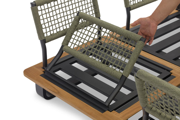 Deckslim 2Loveseat/Cofta/Chr/Corner Set