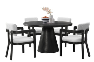 Versaille Mesa de Comedor Redonda con 4 Sillas