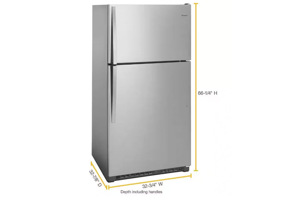 Whirlpool Refrigerator 20.5' Top Mount