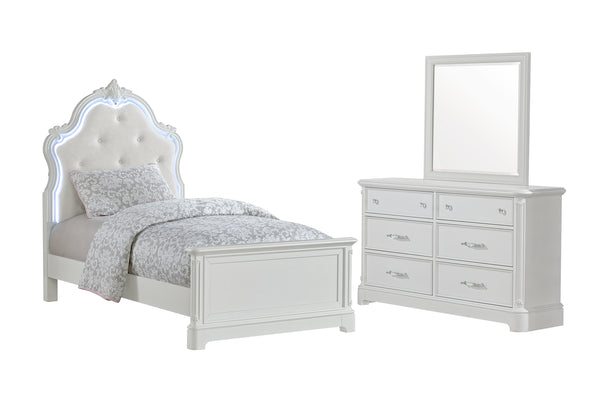 Hailee Bed/Dresser/Mirror Set