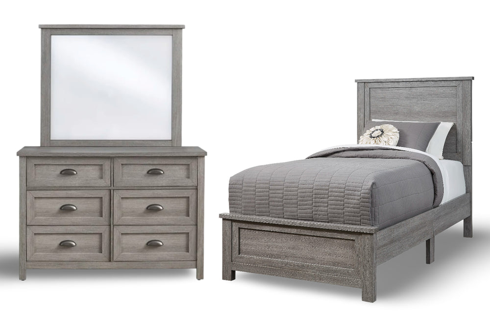 Lh178 Bed/Dresser/Mirror Set