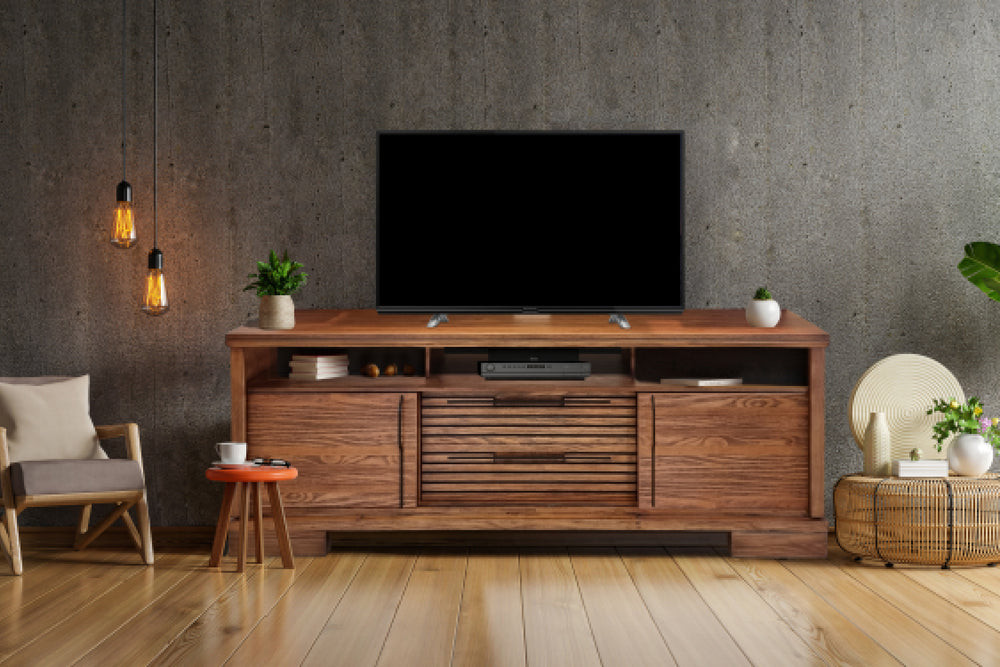 Lavaslidin 80" Tv Console Sliding Door