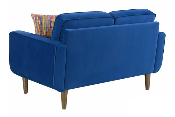 U3906 Blue Loveseat W/2 Pillow