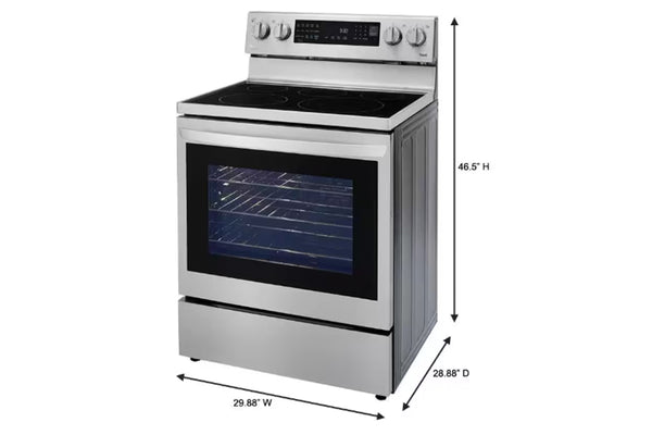 Lg Lrel6325f Stove 30"Ele 5B W/Airf I-View