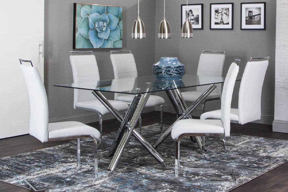 Mantis Dining Table W/4 Chairs Set