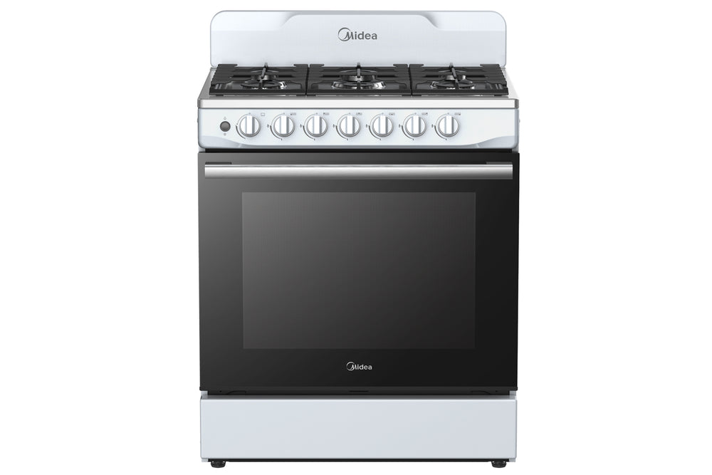 Midea 30sm Stove 30" Gas 6B W/Cast Iron