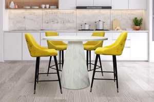 Bellini Mesa de Comedor Redonda con 4 Sillas