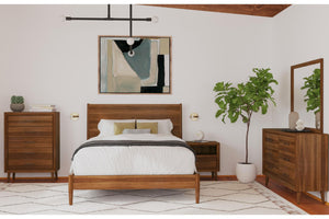 Bettie Cama Queen & Gavetero con Espejo