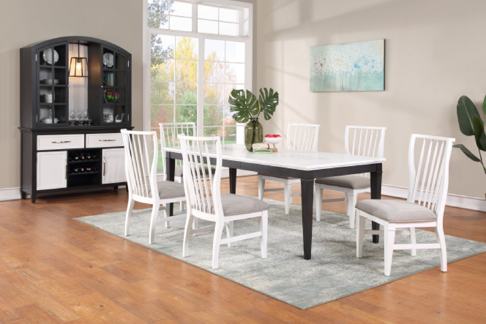 8065 Leg Table W/4 Chairs Set
