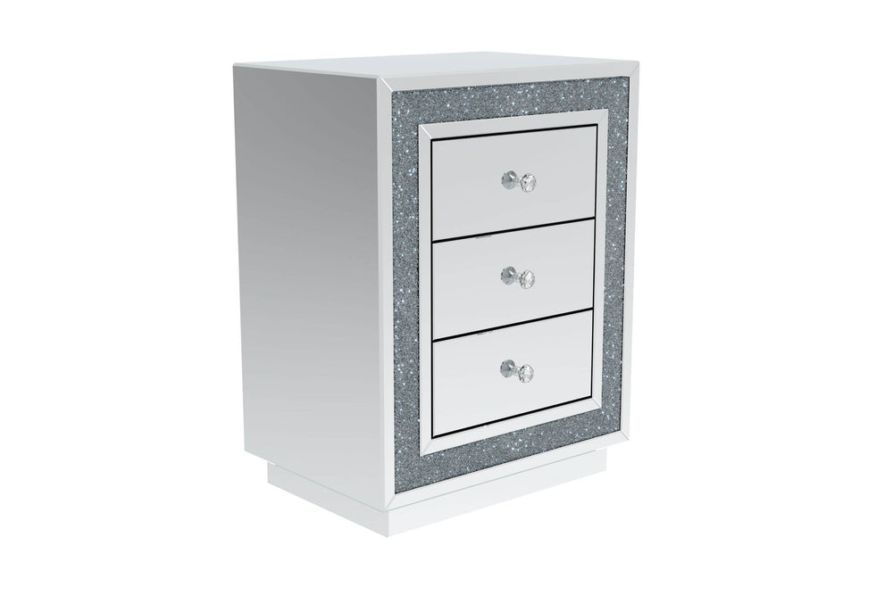 Hollywood 3 Drawer End Table, Small
