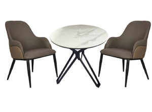 Fresia Outdoor Table/2Chairs Steel St