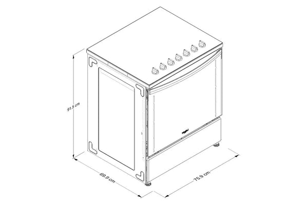 Whirlpool Stove 30" Ele Slide-In