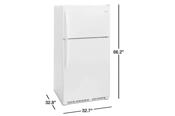 Whirlpool Refrigerator 20.5' Top Mount