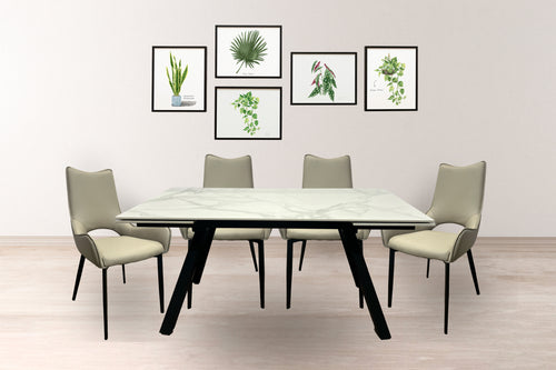 Dalton Dining Table/4Chairs Set